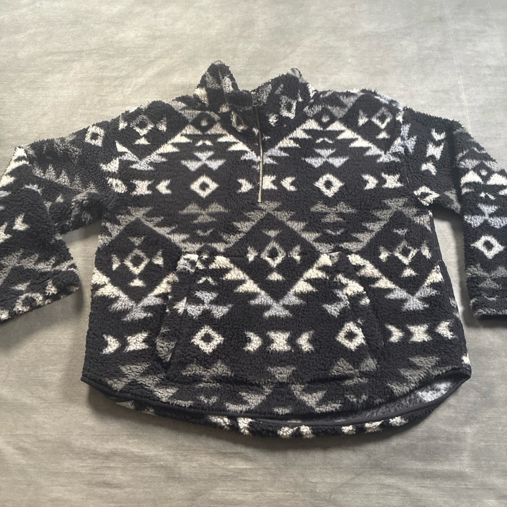 Old Navy Aztec Quarter Zip Sweater Women’s XL